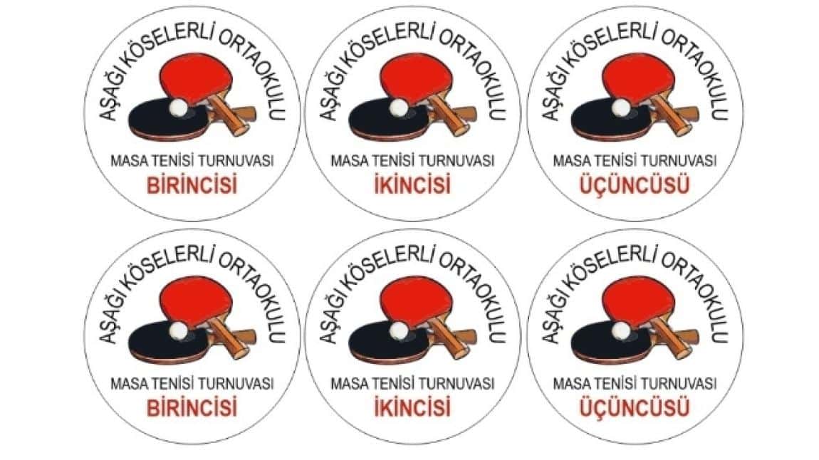 Okulumuzda yapılan masa tenisi turnuvasında ilk üçdeki öğrencilerimiz madalyalarını aldı.